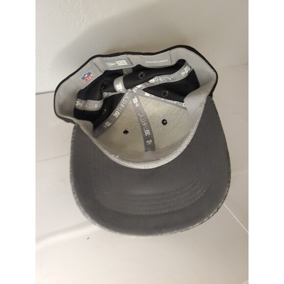 New Era PITTSBURGH STEELERS Black & Gray Men's HAT - Medium/Large - Picture 5 of 6